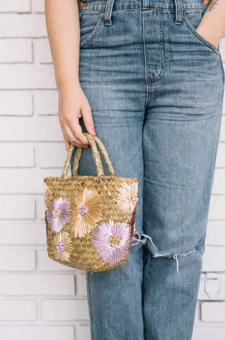 stitched purse