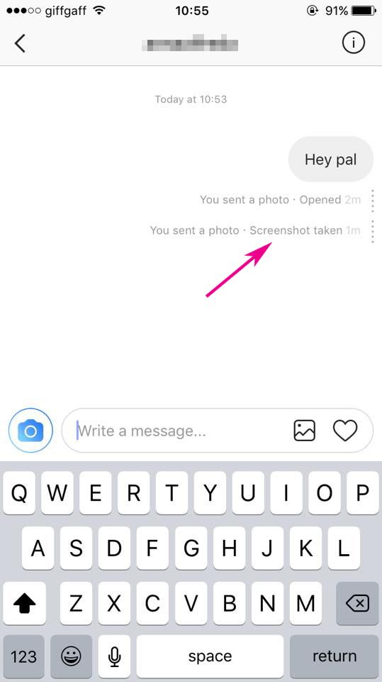 How can you tell if someone screenshots your Instagram DM?