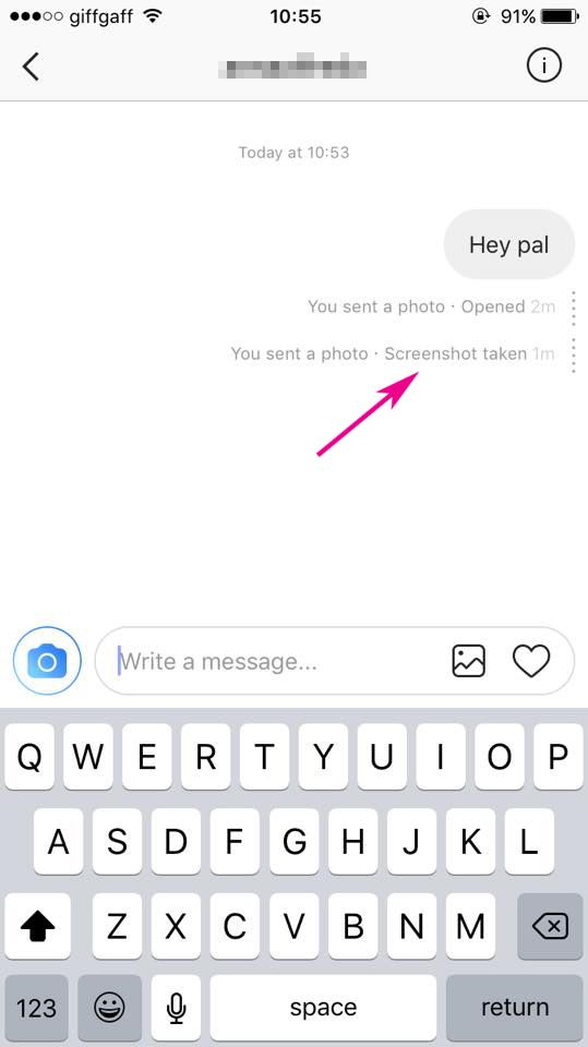 How can you tell if someone screenshots your Instagram?