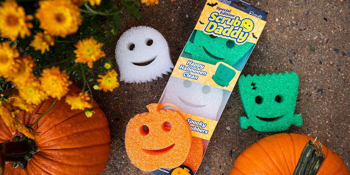Scrub Daddy Special Edition Halloween Sponges Set of 2 Frankenstein Pumpkin