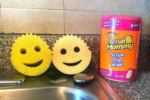 scrub daddy scrub mommy sponges by kitchen sink