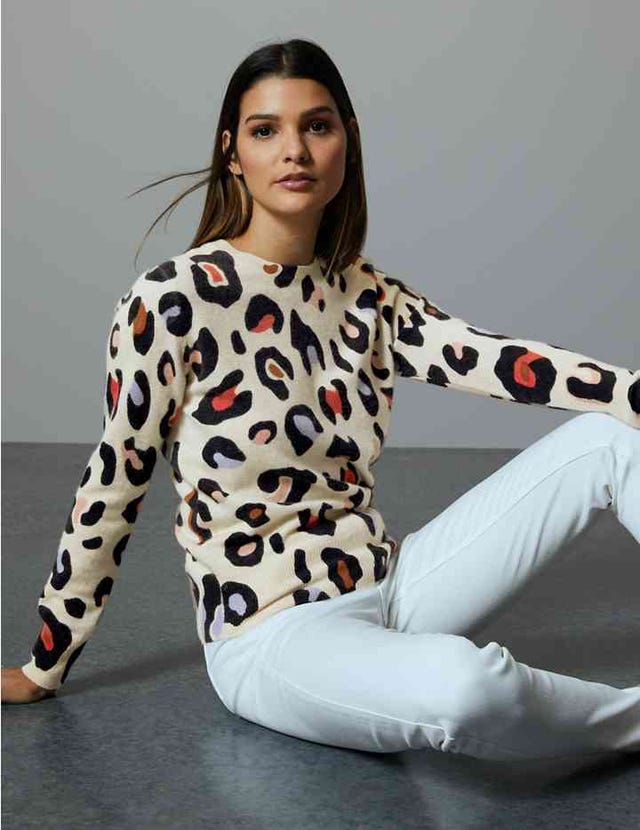 Leopard print jumper hot sale marks and spencer