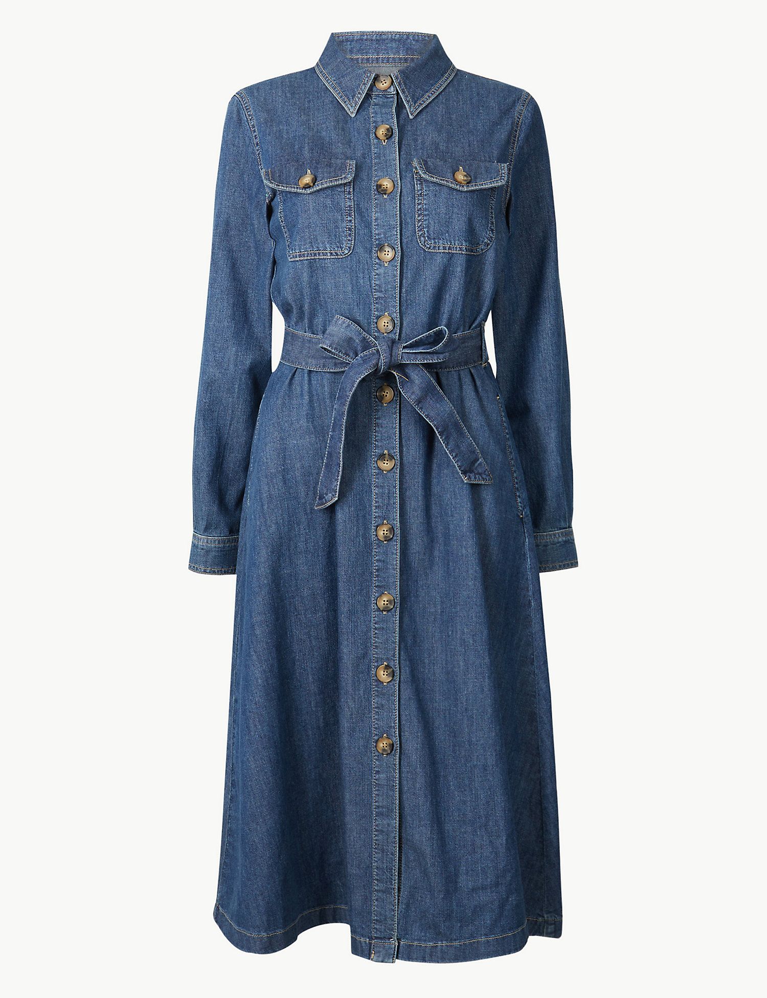 Marks and spencer limited collection denim dress hotsell