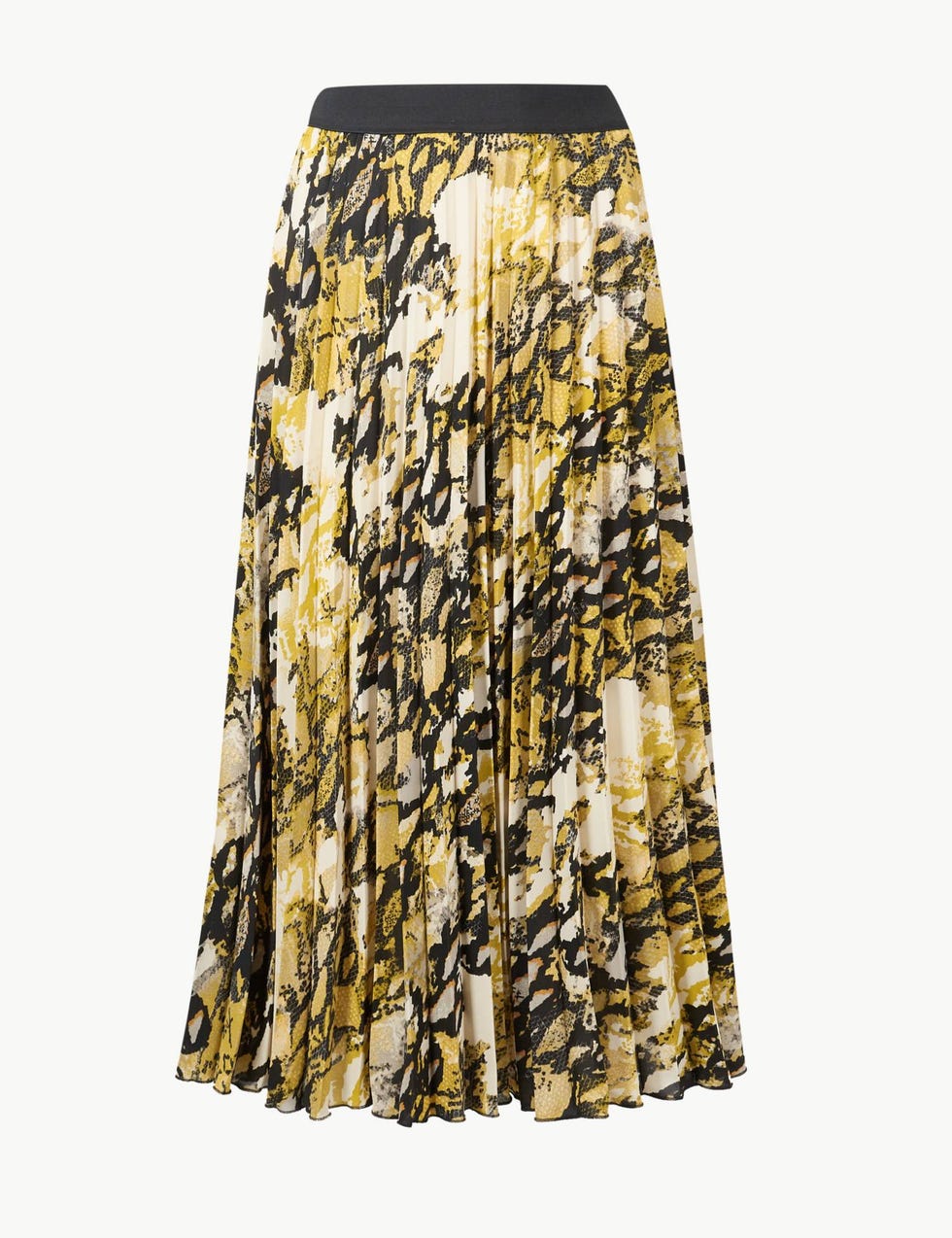 Marks & Spencer animal print pleated midi skirt