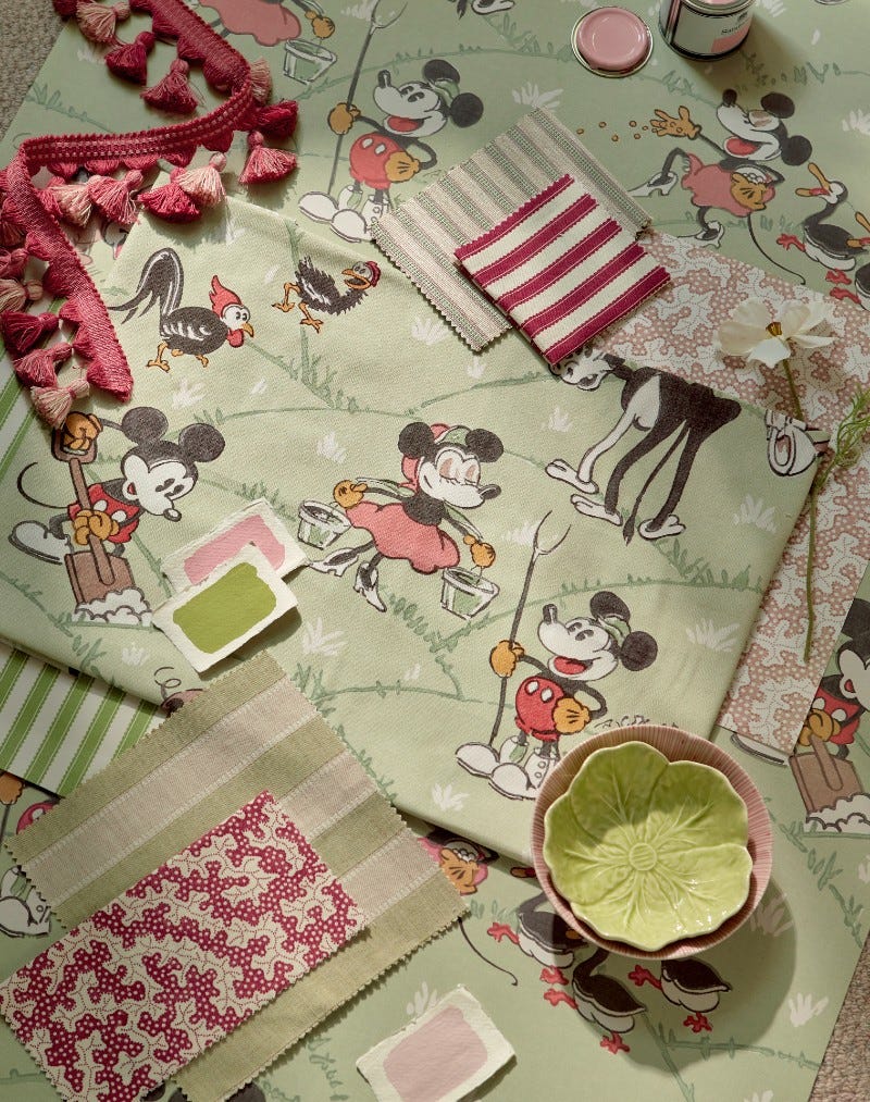 Disney and Sanderson Team Up for Wallpaper and Fabric Collection