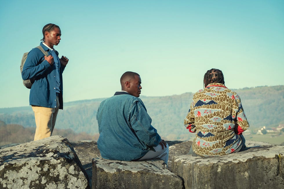 sex education season 4 l to r kedar williams stirling as jackson, ncuti gatwa as eric, dua saleh as cal in sex education season 4 cr samuel taylornetflix