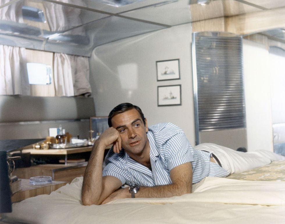 scottish actor sean connery on the set of thunderball, directed by terence young photo by sunset boulevardcorbis via getty images