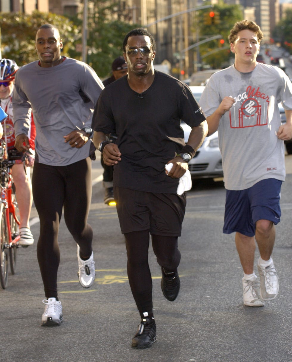 sean "p diddy" combs prepares for the nyc marathon