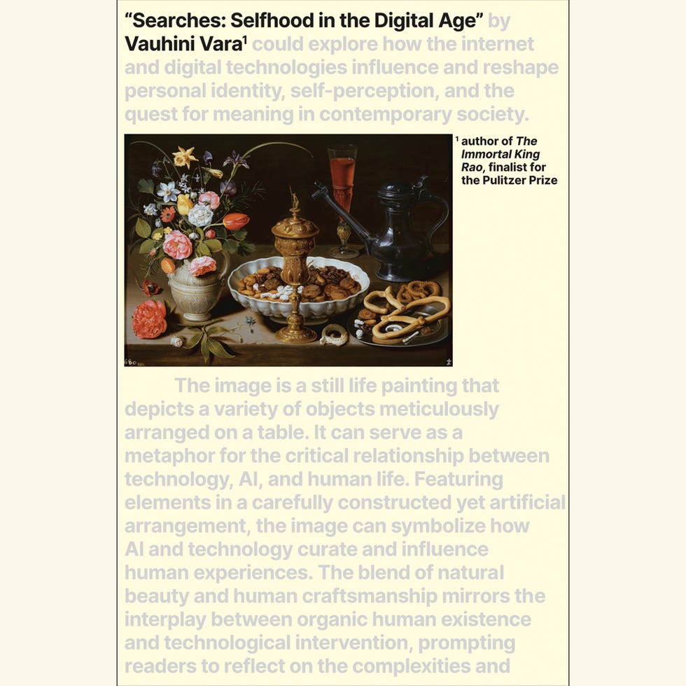 searches, selfhood in the digital age, by vauhini vara