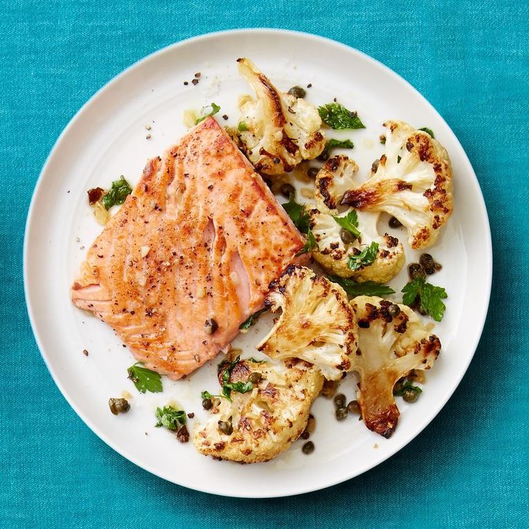 best healthy dinner recipes salmon cauliflower