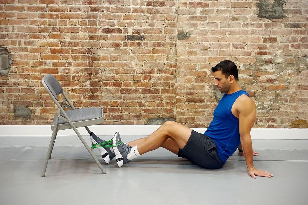 seated banded dorsiflexion
