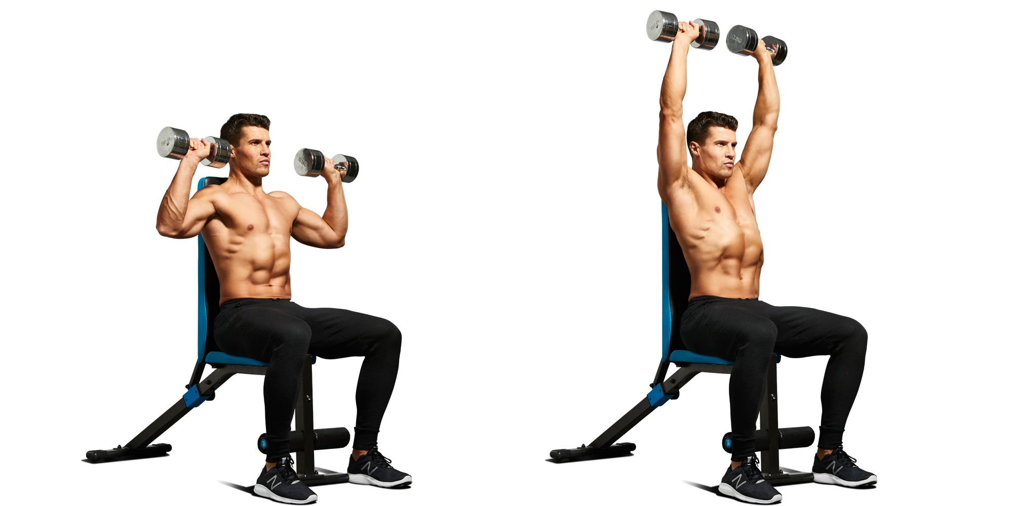 Upper Body Workout 💪 1. Triset 3/3 Seated shoulder press 12 reps