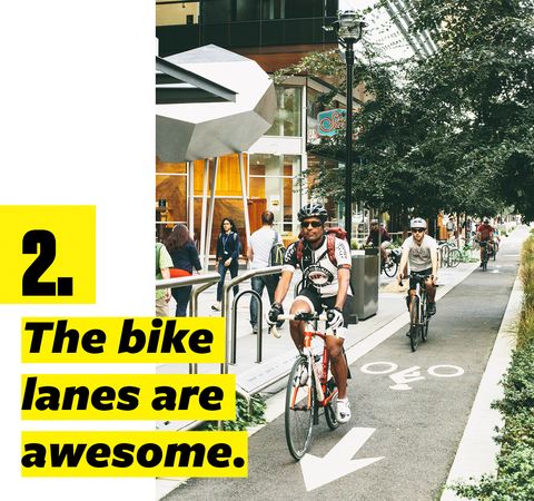 2 the bike lanes are awesome