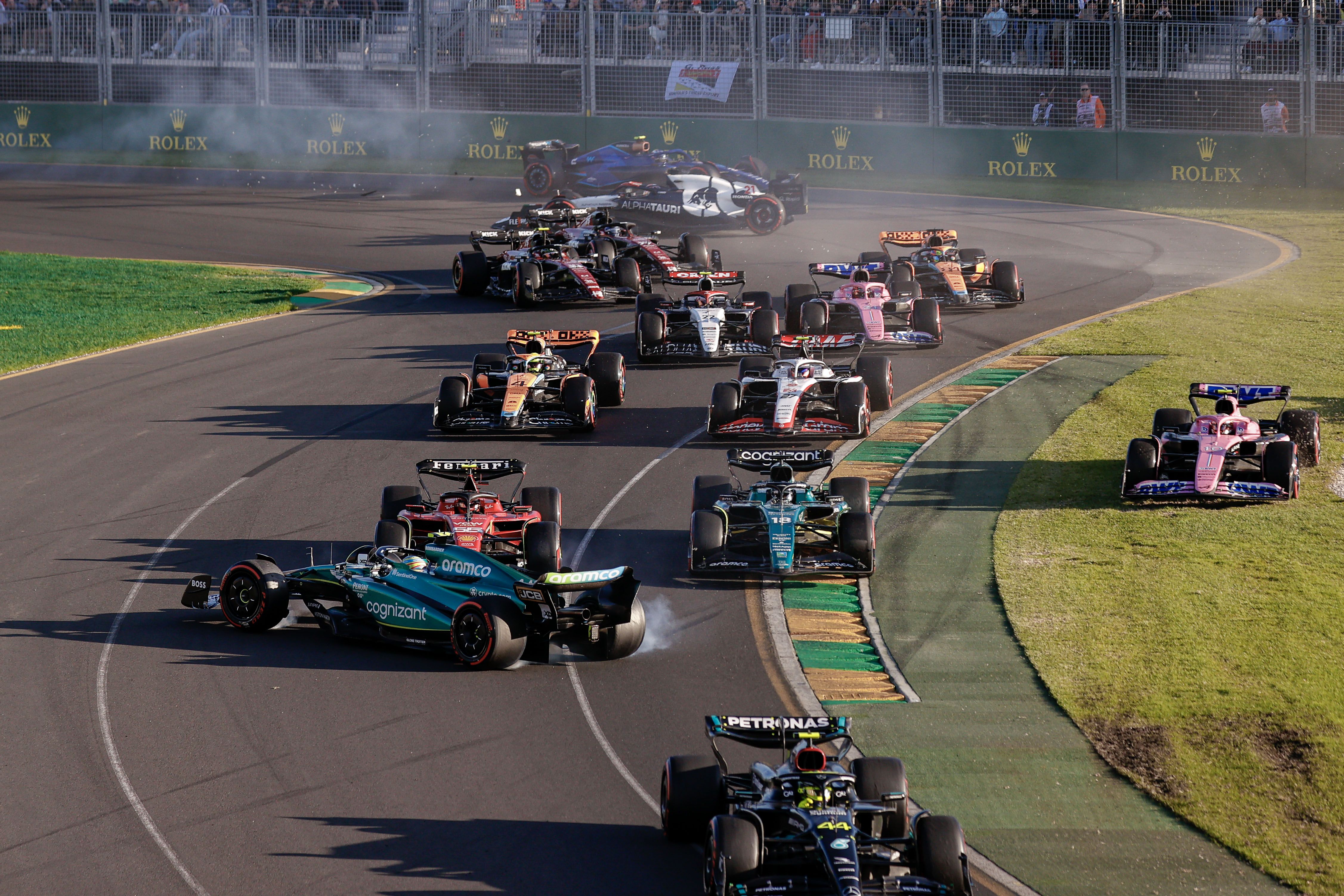 Crash-Filled, Crazy Ending to Max Verstappens F1 Australian Grand Prix Victory