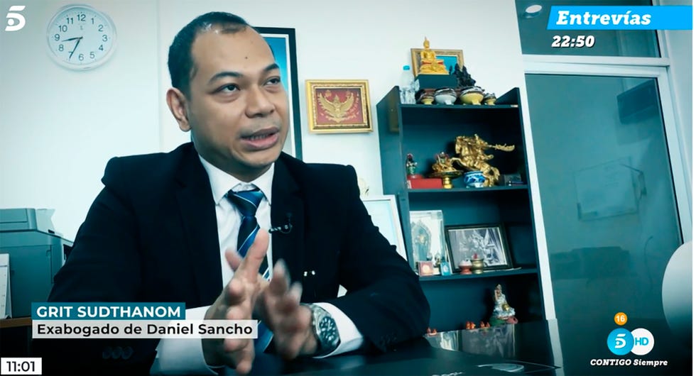 grit sudthanom, ex abogado de daniel sancho, el segundo que trabajo para él
