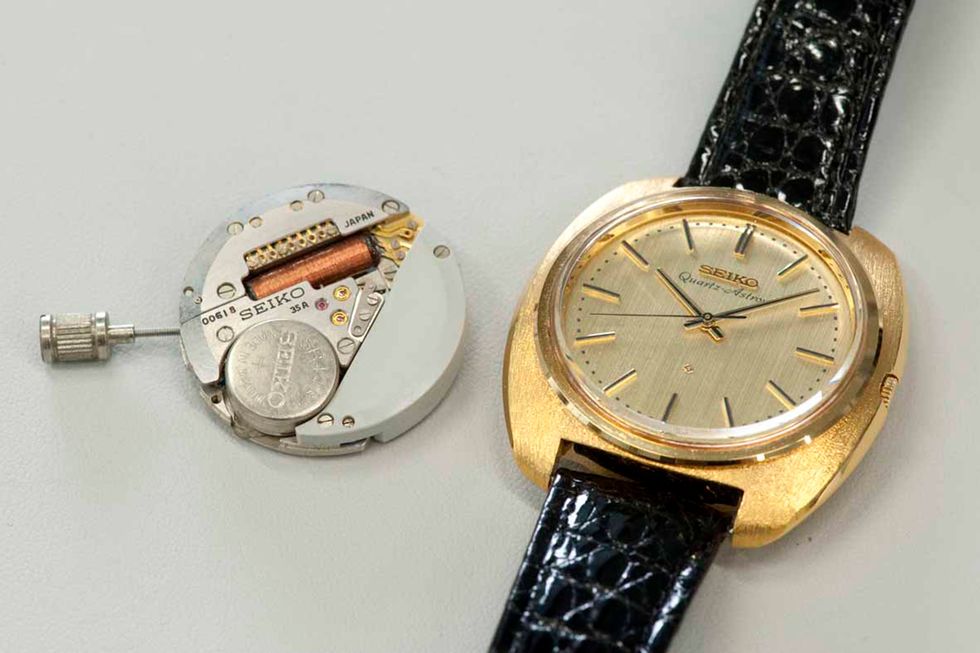 The original Seiko Astron quartz watch, launched in 1969