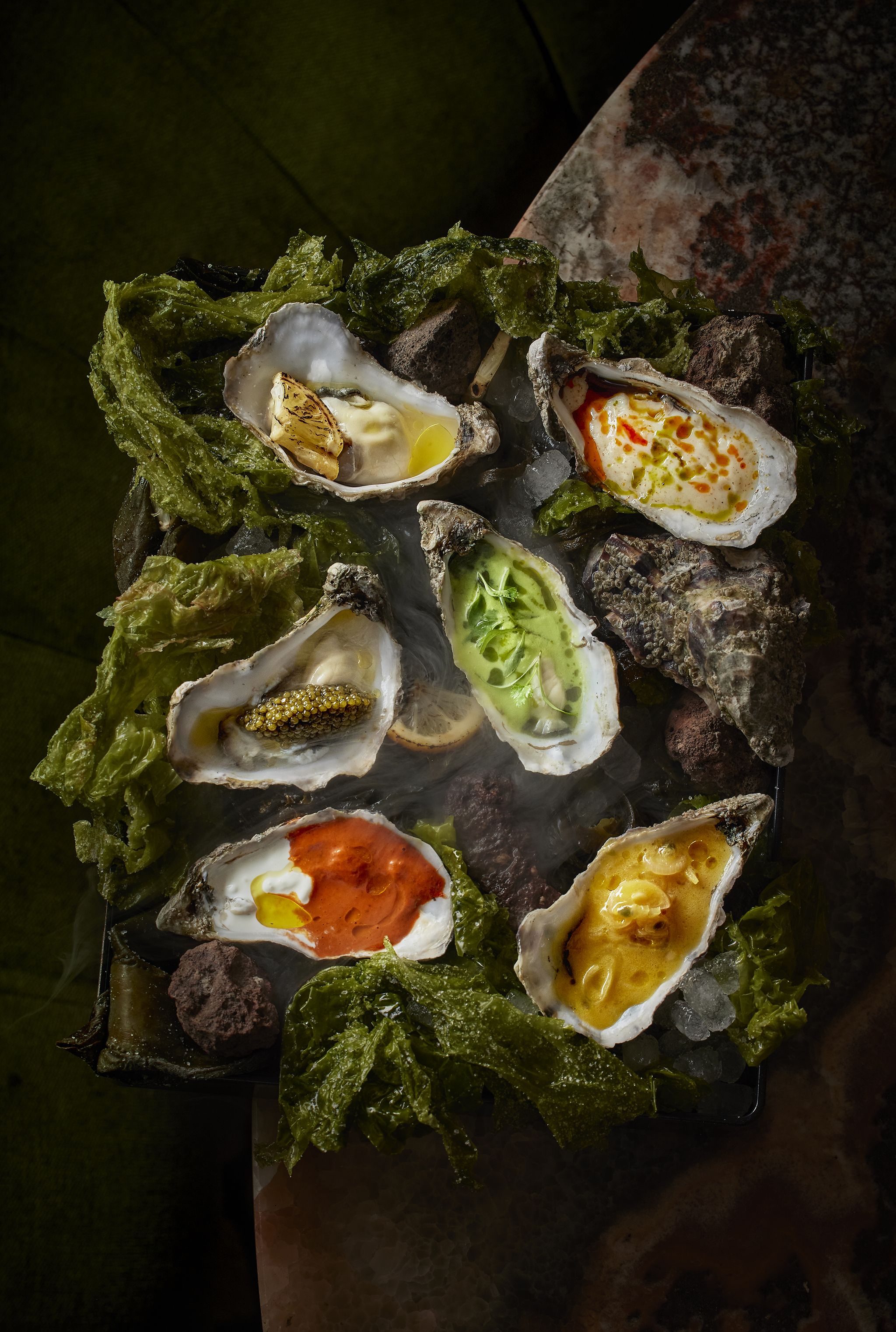 selección de ostras en rhudo madrid
