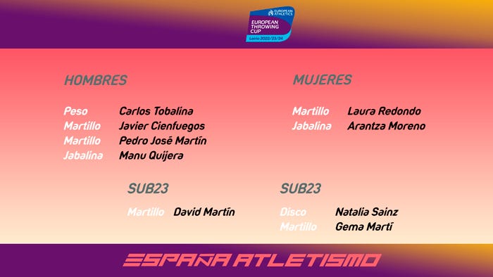 laura redondo lanza el martillo en la copa de europa de lanzamientos de leiria