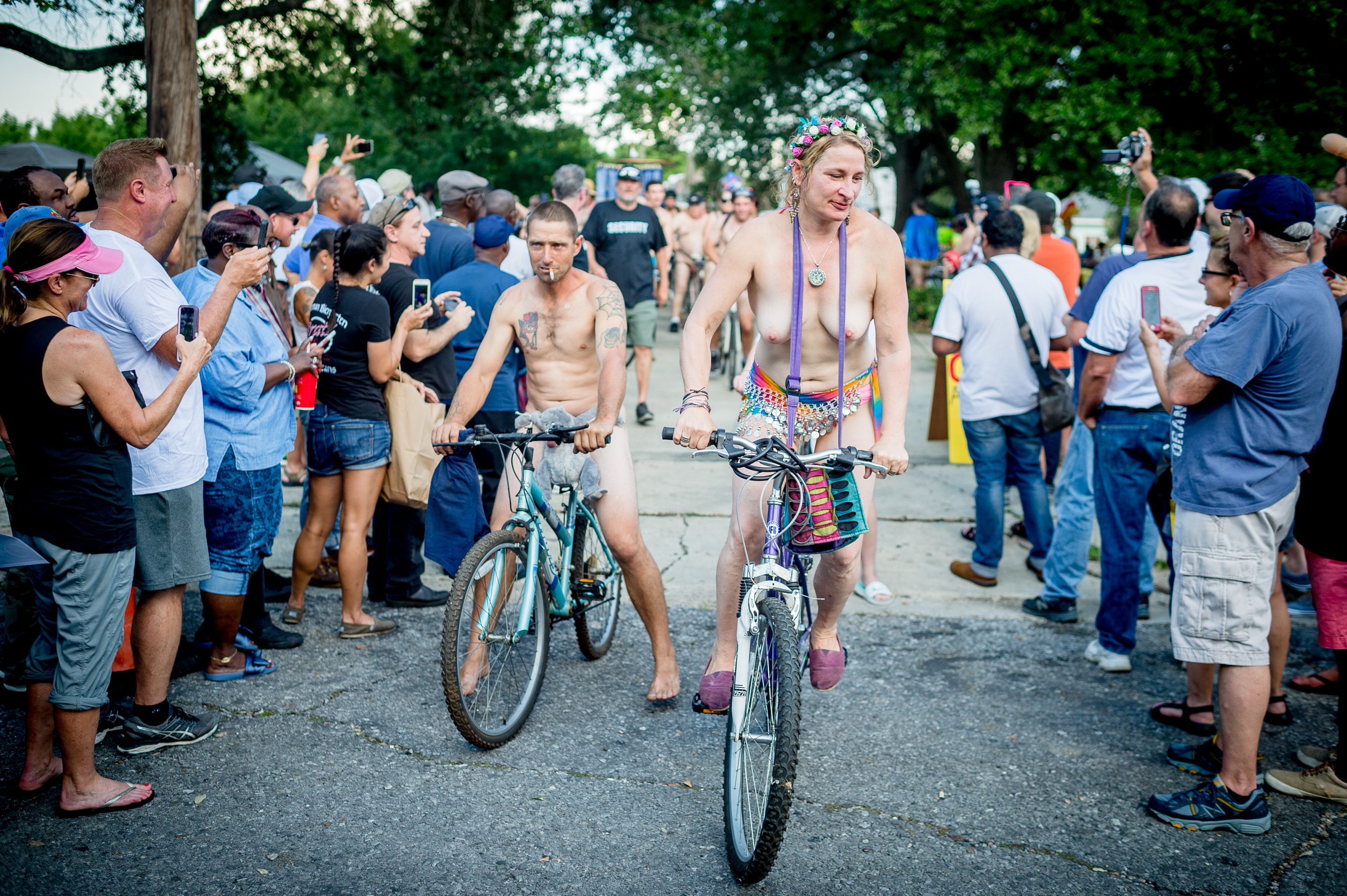 World Naked Bike Ride in New Orleans Attracts Hundreds of Cyclists