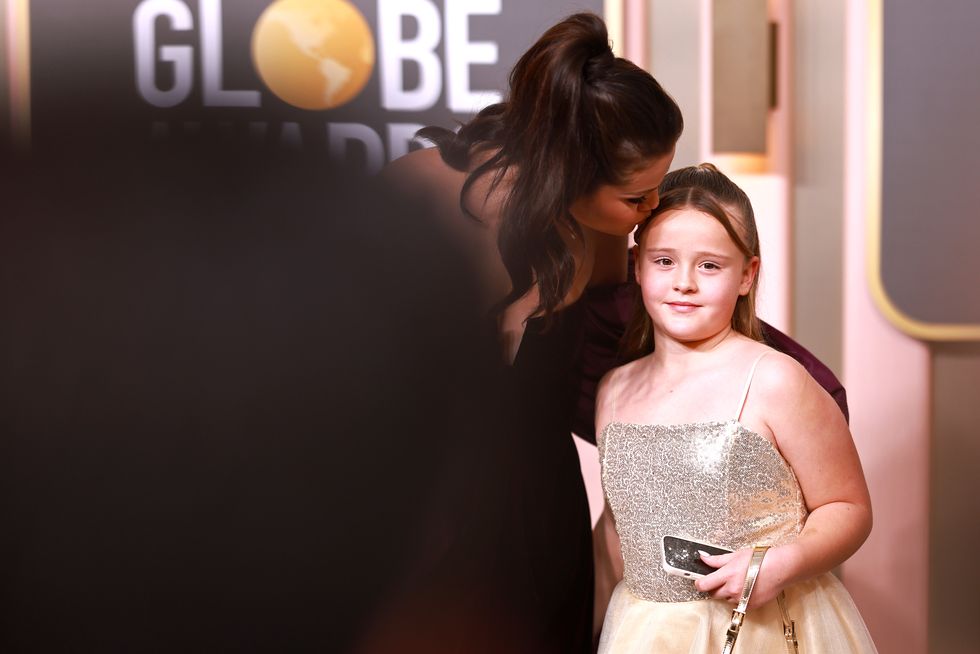 selena gomez and gracie teefey at the 80th annual golden globe awards