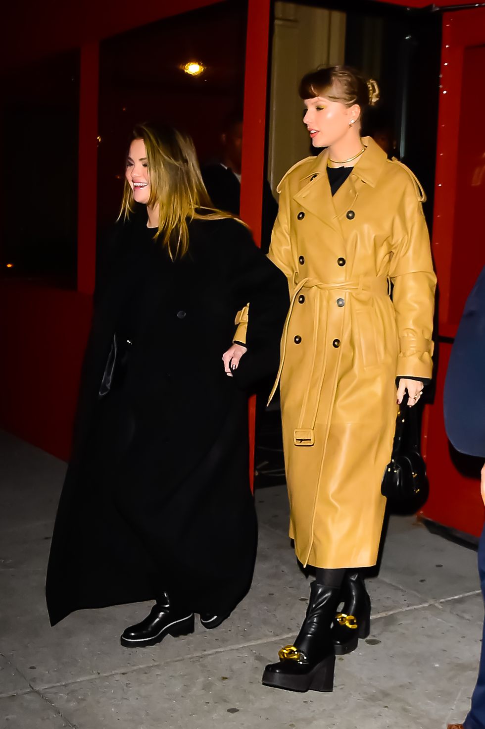 selena gomez and taylor swift in new york city on december 12, 2023