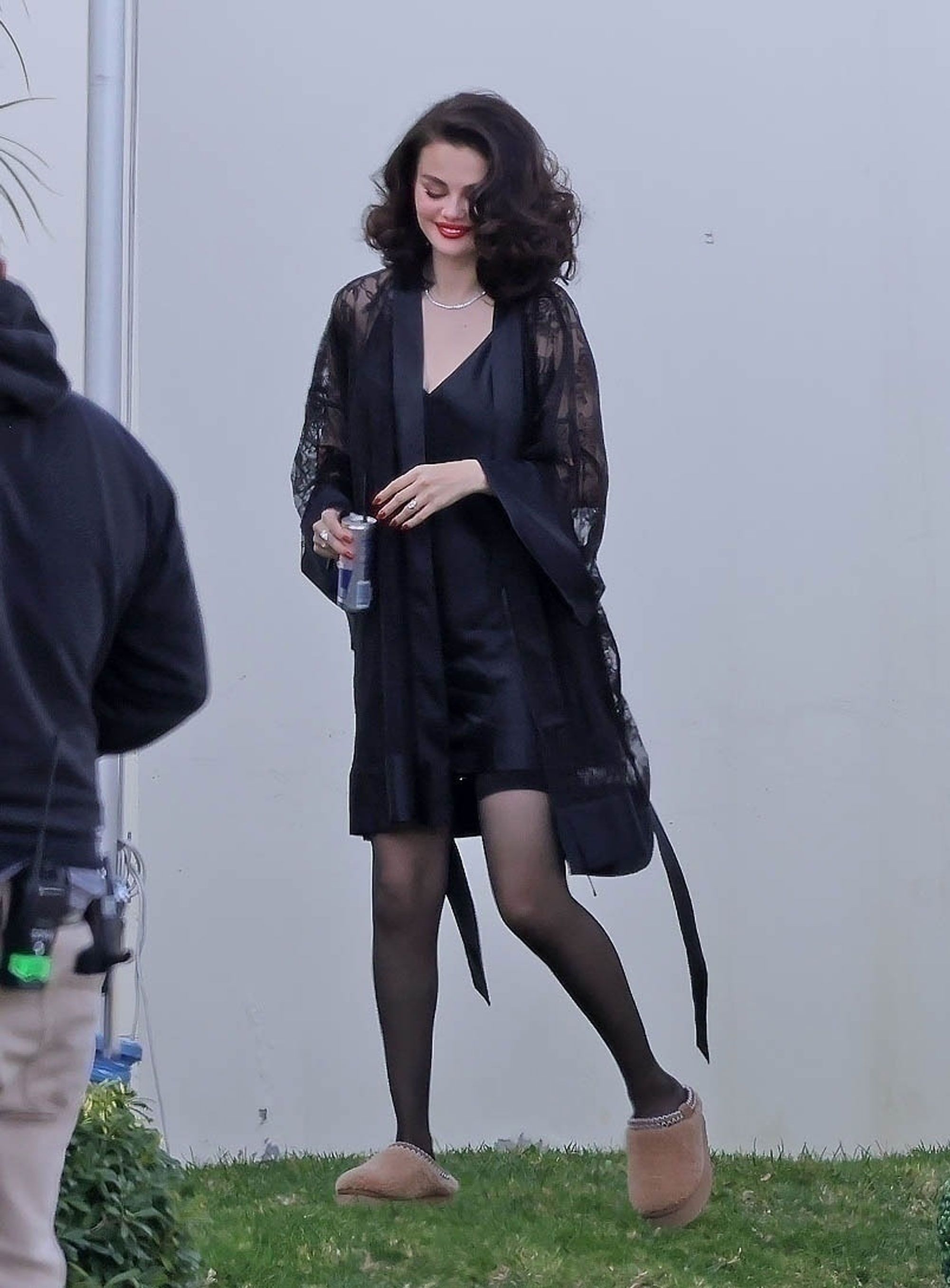 Selena Gomez Was Spotted in a Sultry $70 Lingerie Look on Her Music Video Set