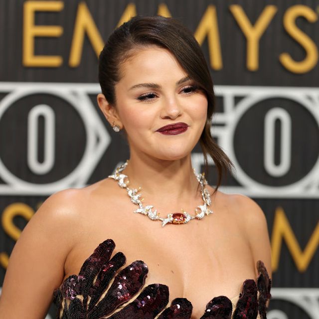 los angeles, california january 15 selena gomez attends the 75th primetime emmy awards at peacock theater on january 15, 2024 in los angeles, california photo by neilson barnardgetty images