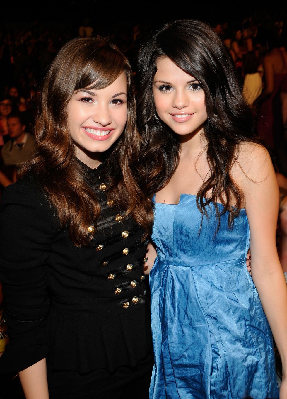 exclusive, premium rates apply los angeles, ca   august 03 singer demi lovato and actress selena gomez during the 2008 teen choice awards at gibson amphitheater on august 3, 2008 in los angeles, california  photo by k mazurtca 2008wireimage