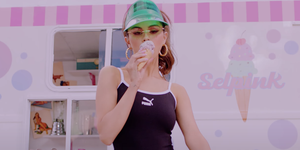 selena gomez ice cream puma outfit