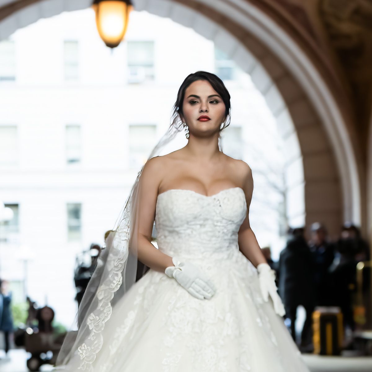 See Selena Gomez in a Wedding Dress in NYC for 'Only Murders in ...