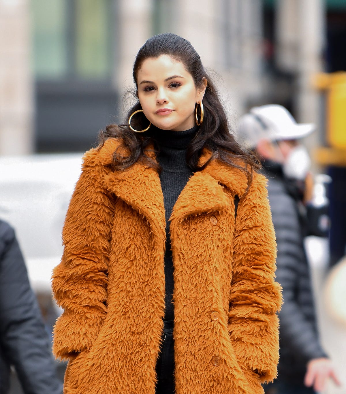 Jennifer Lopez Wore a Glam Faux Fur Coat in New York City