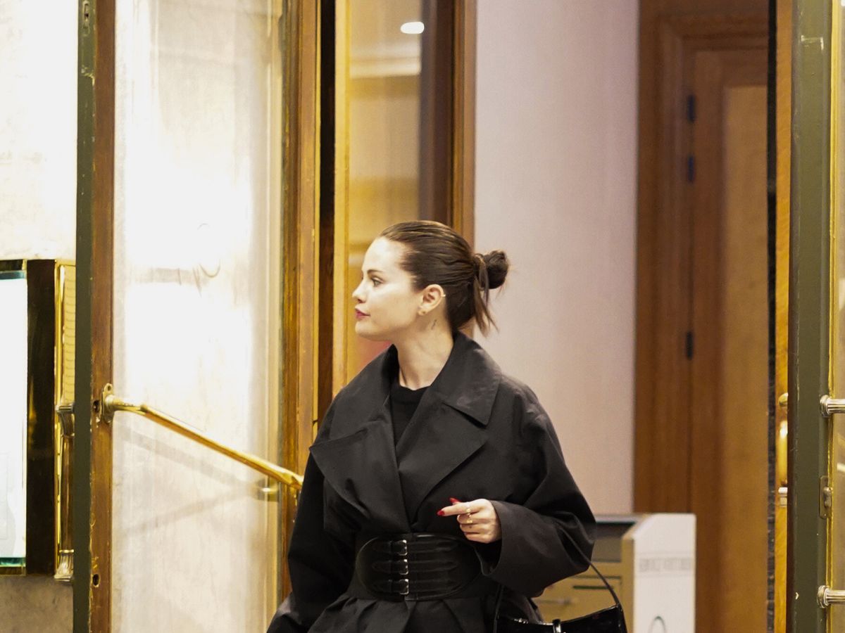Selena Gomez Looked Parisian-Chic in a Black-and-White Matching Set