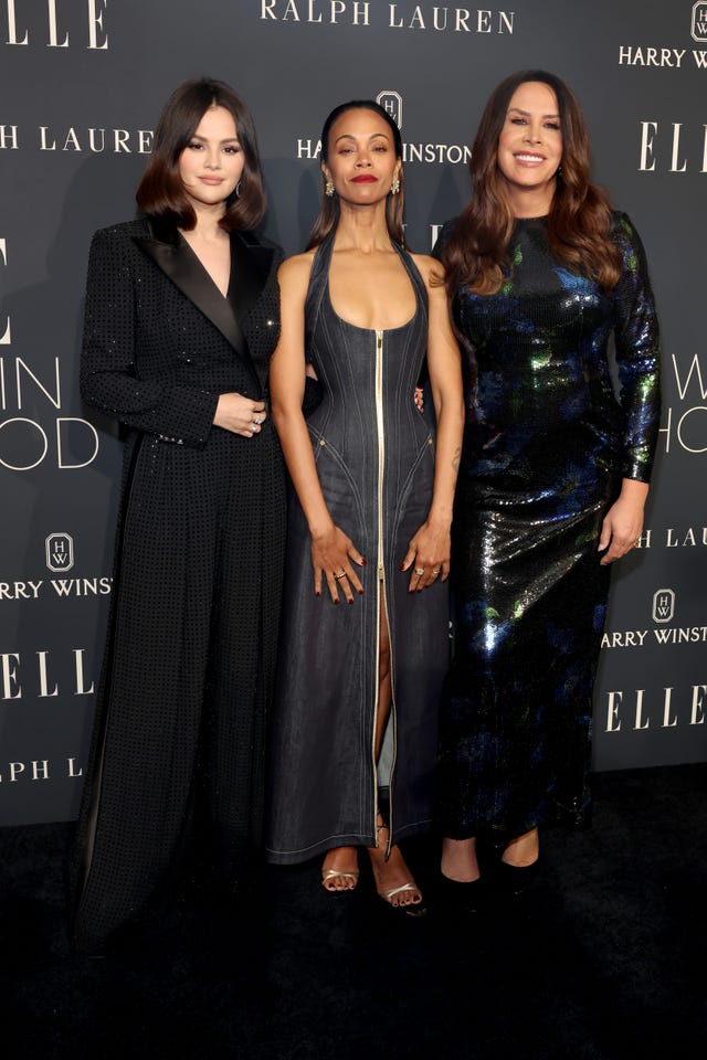 Zoe Saldaña Wears Schiaparelli Corset Dress at ELLE’s 2024 Women in