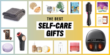 self care gift ideas displayed in a grid layout