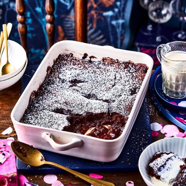 chocolate and whisky self saucing pudding