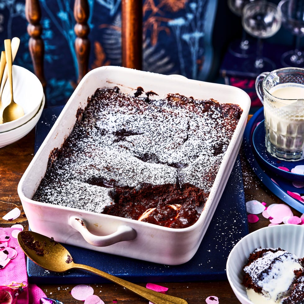 chocolate and whisky self saucing pudding