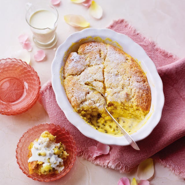 self saucing passionfruit pudding