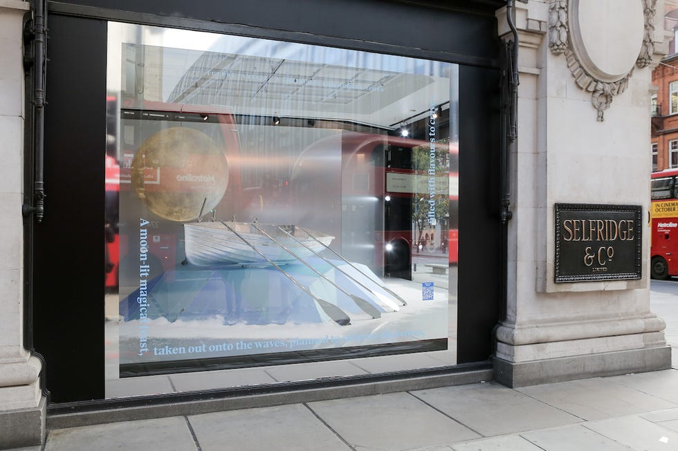 Selfridges Christmas window display, London Oxford Street
