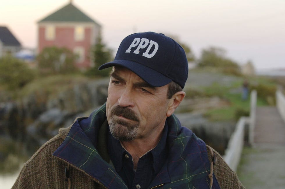 halifax april 30: emmy award and golden globe award winner tom selleck reprises his role as jesse stone, the police chief of the small new england town of paradise, mass., in the cbs sunday movie jesse stone: death in paradise. (photo by cbs via getty images)