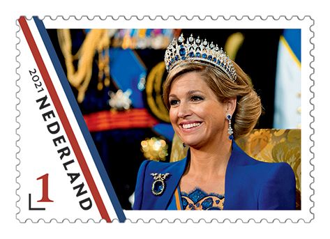 sellos especiales para el 50 cumpleños de la reina de holanda