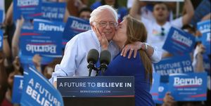 Bernie Sanders Holds Campaign Rally In Washington DC