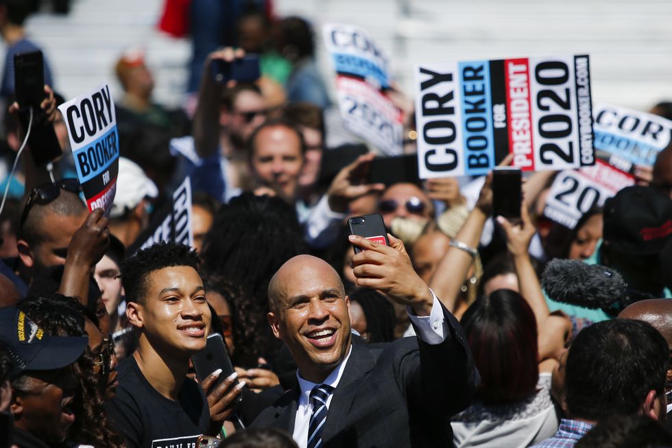 Cory Booker Launches National Campaign Tour In His Hometown Of Newark