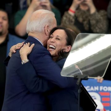 sens kamala harris and cory booker join candidate joe biden at michigan campaign rally on eve of primary