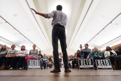 Beto O'Rourke Campaigns In Waco And Austin, Texas