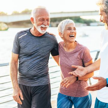 senior friends training together