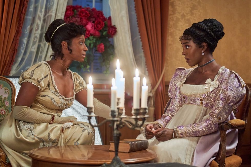 a period adaptation of jane austens sense and sensibility after a change in circumstances, marianne is torn between two men, while elinor longs for a man beyond reach photo victoria ekanoye, deborah ayorinde credit 2024 hallmark mediaphotographer hristo rusev