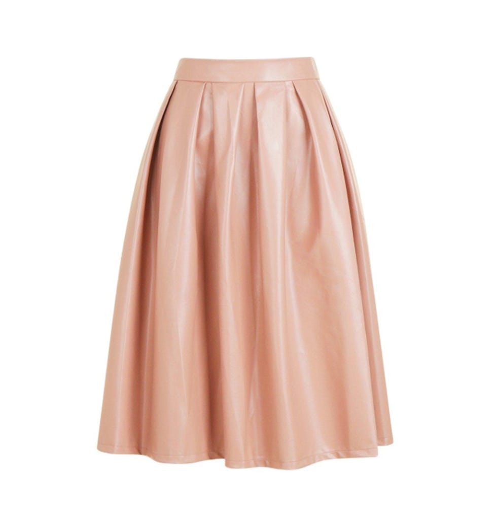 Clothing, Pink, A-line, Fashion, Peach, Waist, Beige, Dress, 