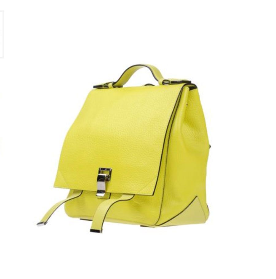 Bag, Yellow, Handbag, Backpack, Fashion accessory, Shoulder bag, Leather, Satchel, Luggage and bags, Beige, 