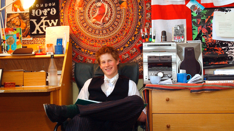 preview for These photos of Prince Harry's old dorm room will make you LOL