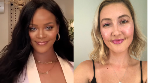 preview for How extra is Rihanna’s 10-minute ‘going out’ makeup routine?